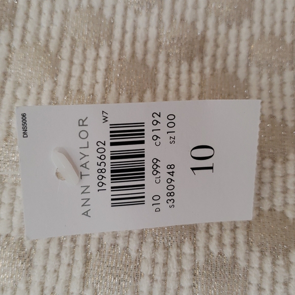 Anne Taylor Size 10 cream dress - Picture 5 of 5